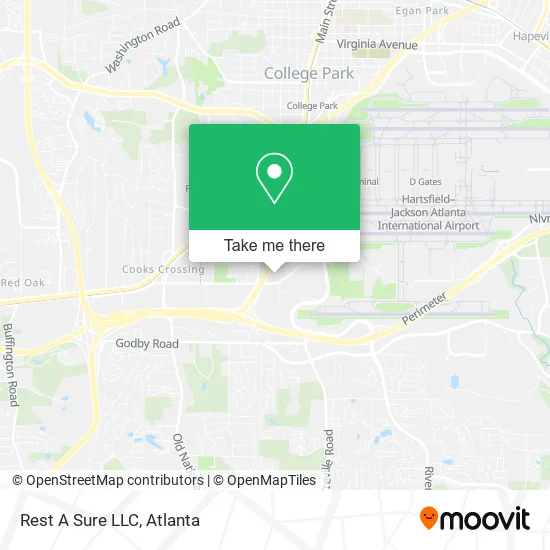 Rest A Sure LLC map