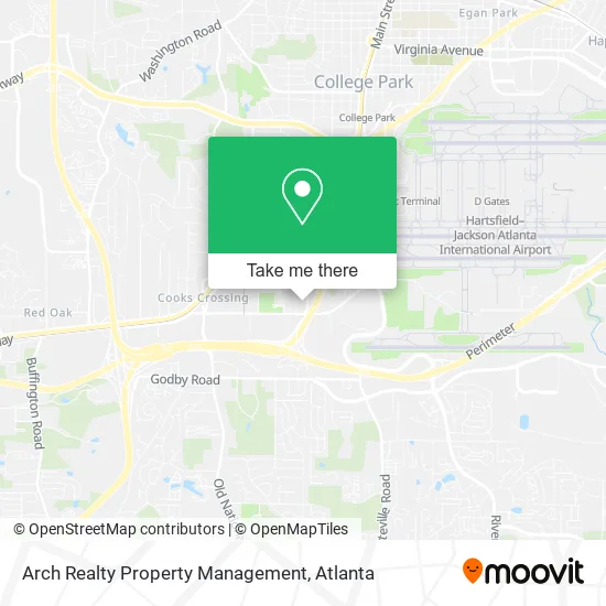 Arch Realty Property Management map