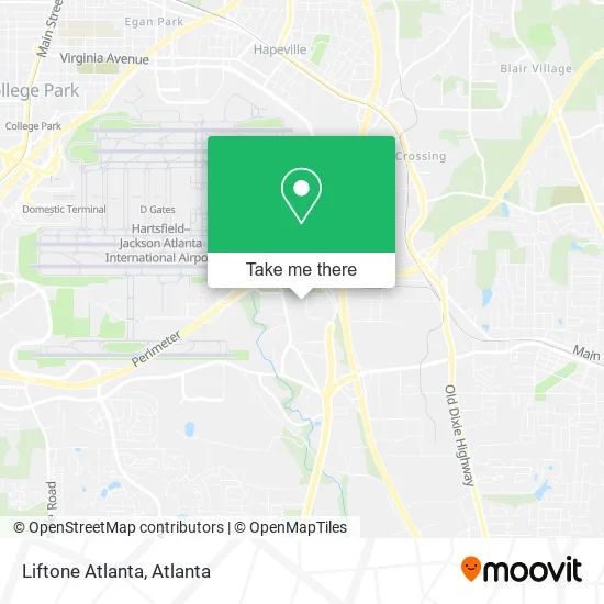 Liftone Atlanta map