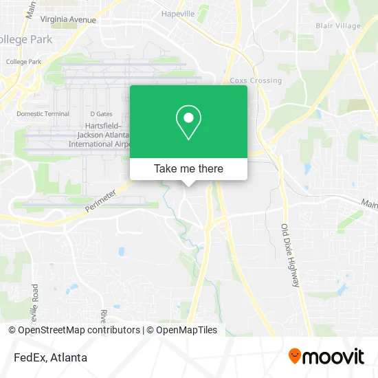 Mapa de FedEx