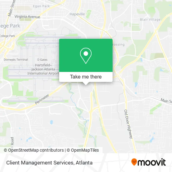 Client Management Services map