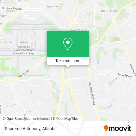 Supreme Autobody map