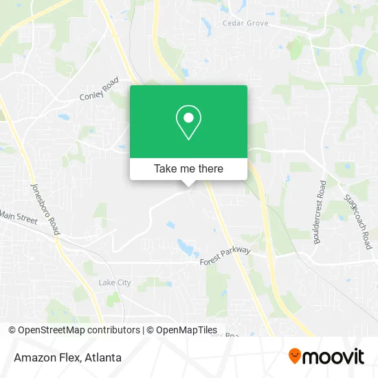 Amazon Flex map