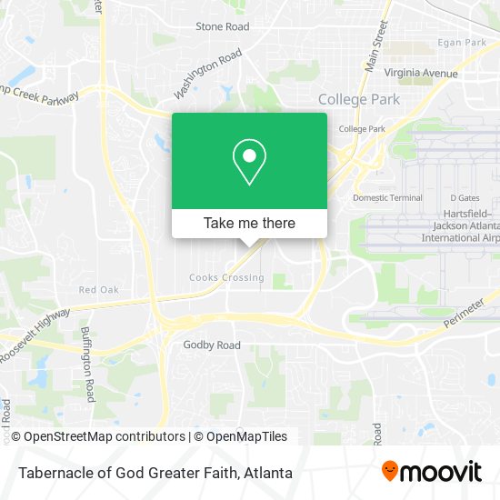 Mapa de Tabernacle of God Greater Faith