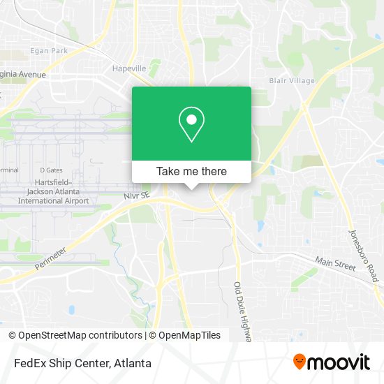 Mapa de FedEx Ship Center