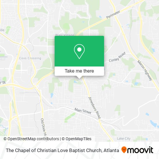 Mapa de The Chapel of Christian Love Baptist Church