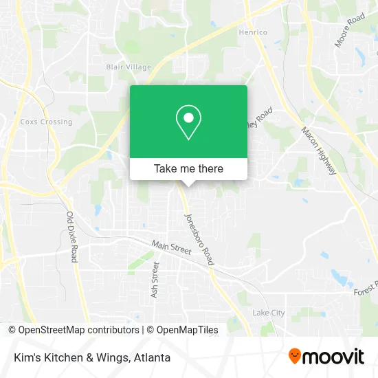 Kim's Kitchen & Wings map