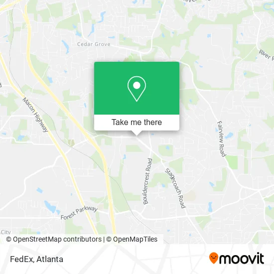 FedEx map