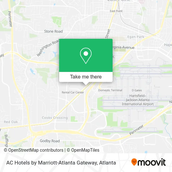 AC Hotels by Marriott-Atlanta Gateway map