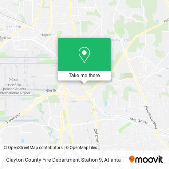 Clayton County Fire Department Station 9 map