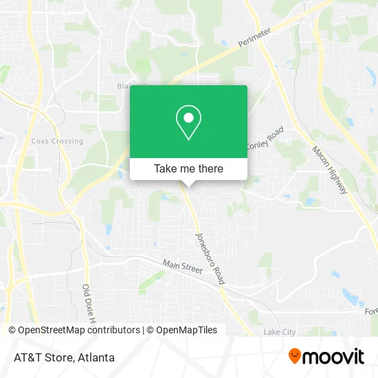 Mapa de AT&T Store