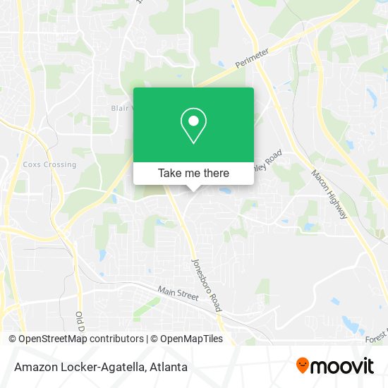 Mapa de Amazon Locker-Agatella