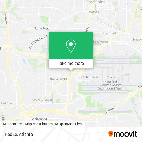 Mapa de FedEx
