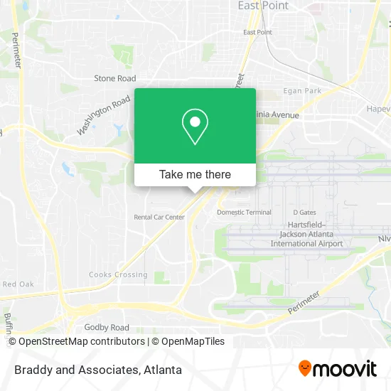 Braddy and Associates map