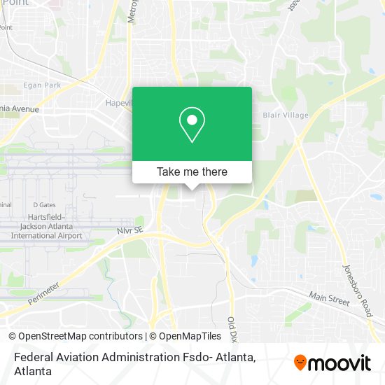 Federal Aviation Administration Fsdo- Atlanta map