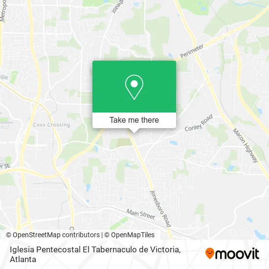 Mapa de Iglesia Pentecostal El Tabernaculo de Victoria