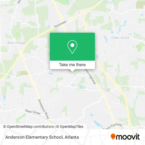 Mapa de Anderson Elementary School
