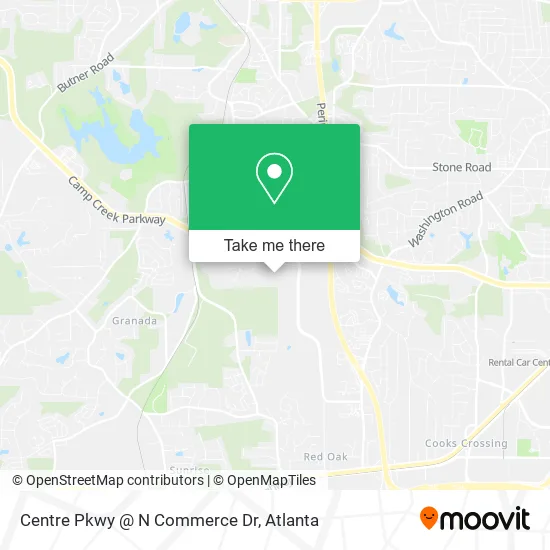 Mapa de Centre Pkwy @ N Commerce Dr