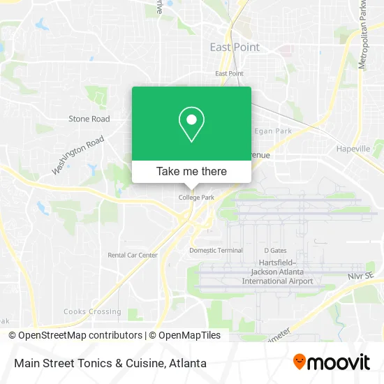 Mapa de Main Street Tonics & Cuisine