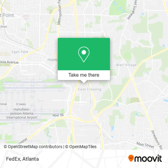 Mapa de FedEx