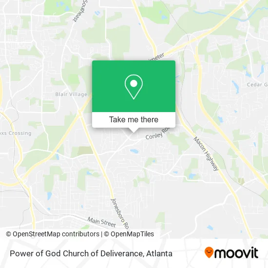 Mapa de Power of God Church of Deliverance