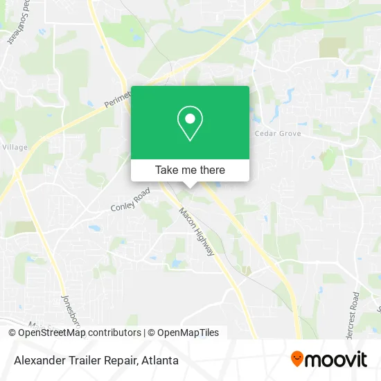 Mapa de Alexander Trailer Repair