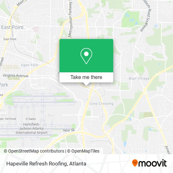 Mapa de Hapeville Refresh Roofing