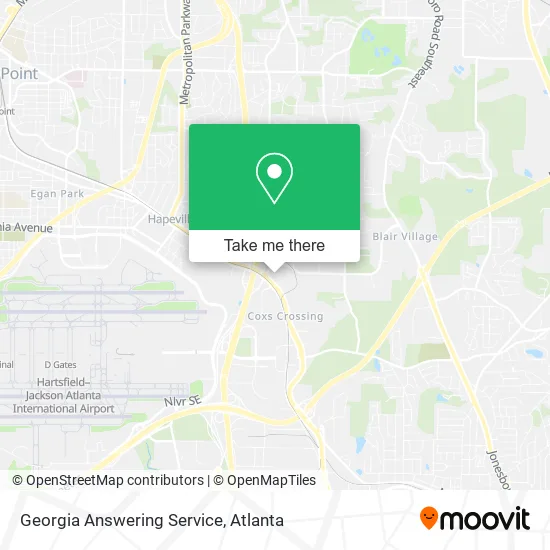 Georgia Answering Service map