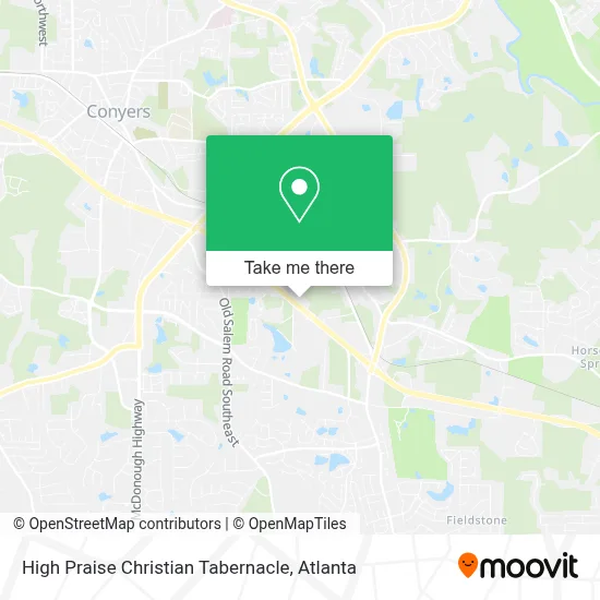 High Praise Christian Tabernacle map