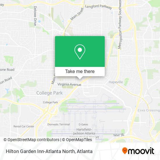 Mapa de Hilton Garden Inn-Atlanta North