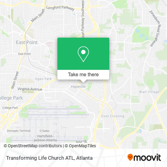 Mapa de Transforming Life Church ATL