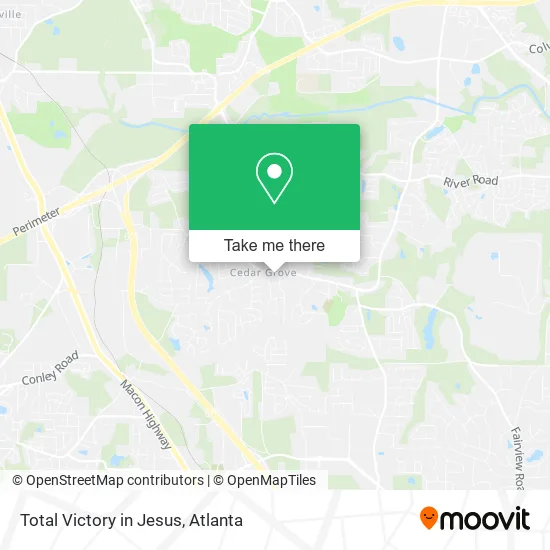 Mapa de Total Victory in Jesus