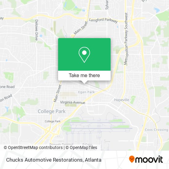 Chucks Automotive Restorations map