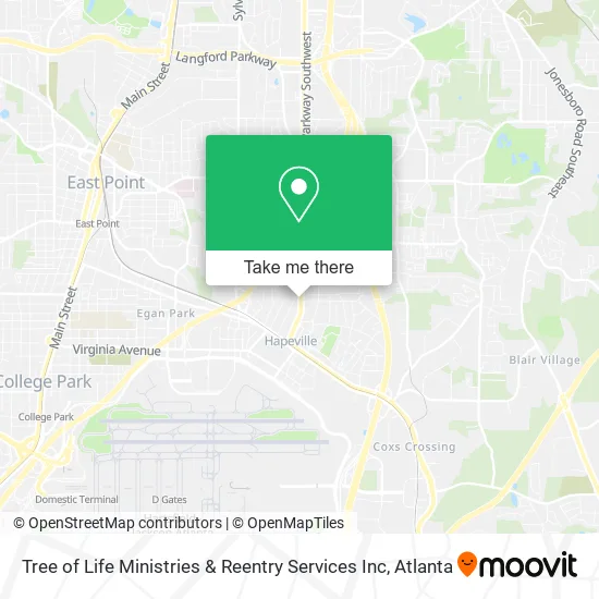 Tree of Life Ministries & Reentry Services Inc map
