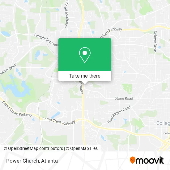 Power Church map