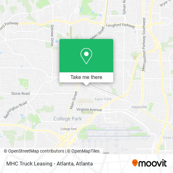 Mapa de MHC Truck Leasing - Atlanta