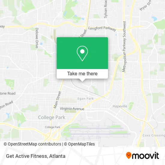 Get Active Fitness map
