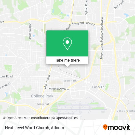Next Level Word Church map