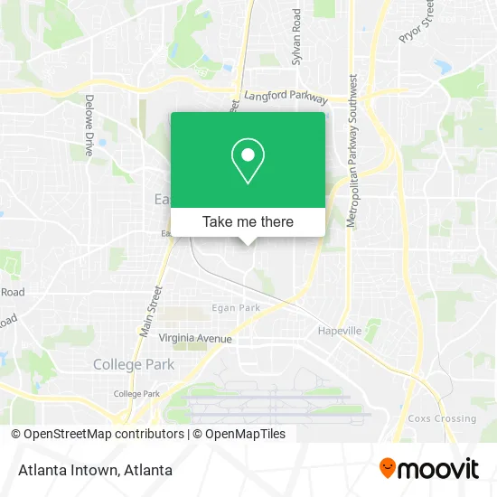 Mapa de Atlanta Intown