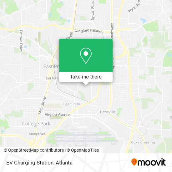 Mapa de EV Charging Station