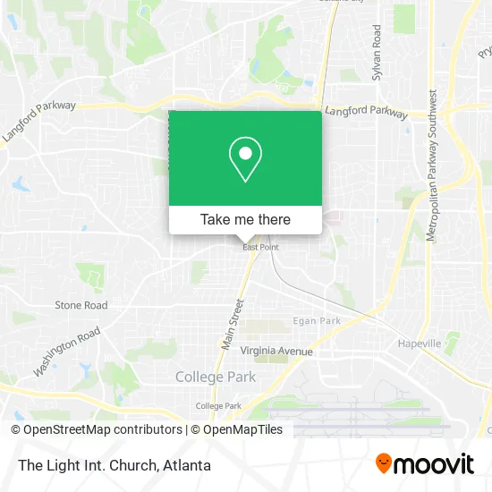 Mapa de The Light Int. Church