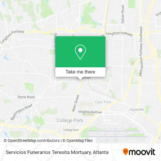 Mapa de Servicios Funerarios Teresita Mortuary