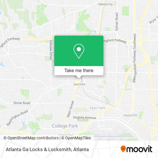 Mapa de Atlanta Ga Locks & Locksmith