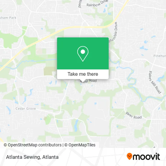 Atlanta Sewing map