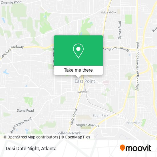 Desi Date Night map