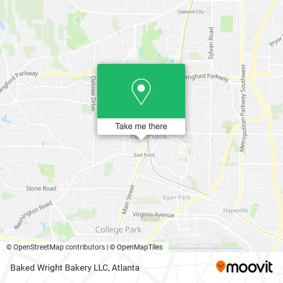 Mapa de Baked Wright Bakery LLC