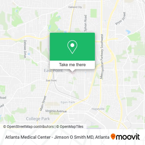 Atlanta Medical Center - Jimson O Smith MD map