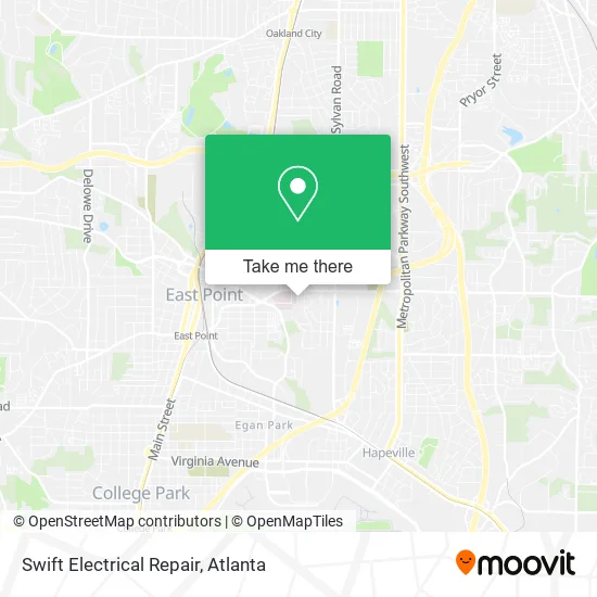 Mapa de Swift Electrical Repair