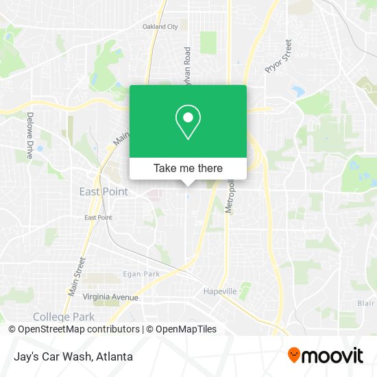 Mapa de Jay's Car Wash