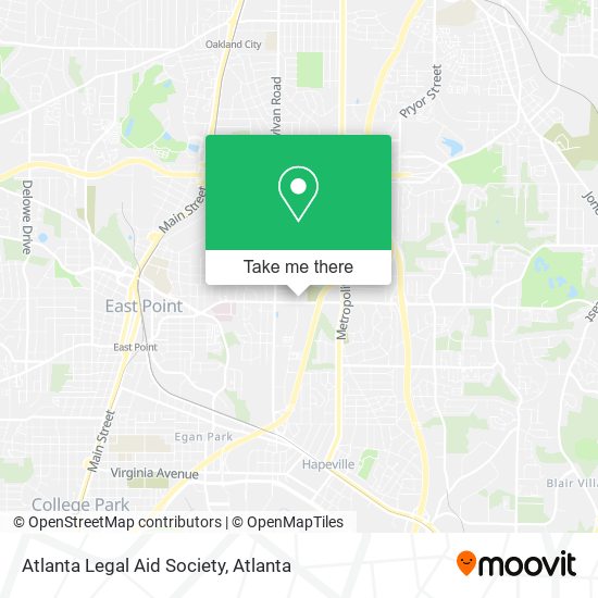 Atlanta Legal Aid Society map